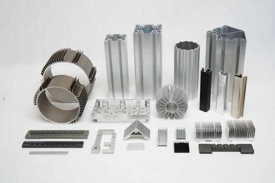 Corrosion Resistance Painting Aluminum Extrusion Parts 520 Deg Extruded Aluminum Shapes Customized Aluminum Extrusion